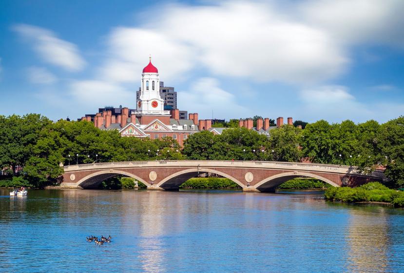 A view of Harvard from across the Charles River