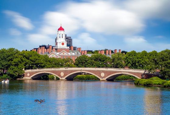 A view of Harvard from across the Charles River