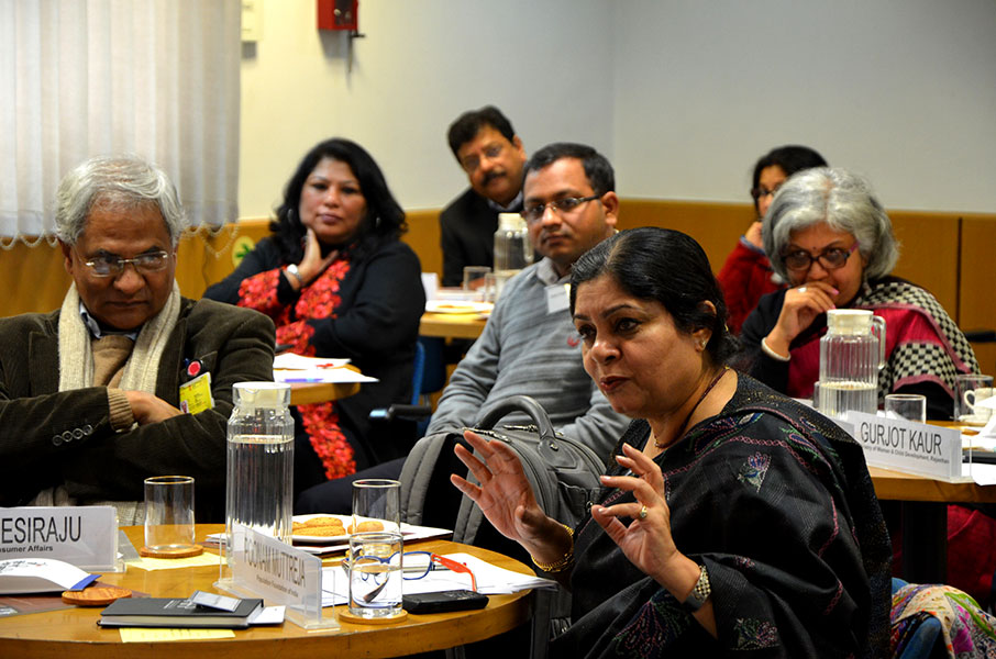 Community leaders at the SAI workshop 'Addressing Gender Norms' in Delhi in 2015